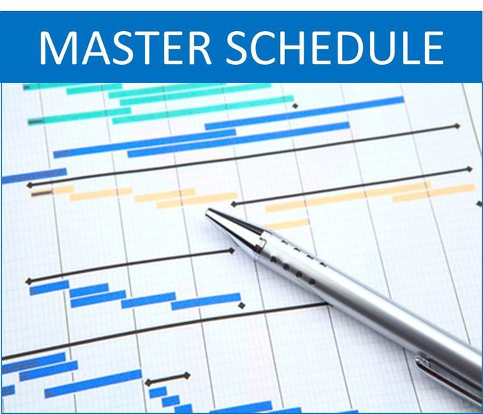 What is the Master Schedule?